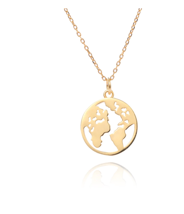 Gold 2025 earth necklace
